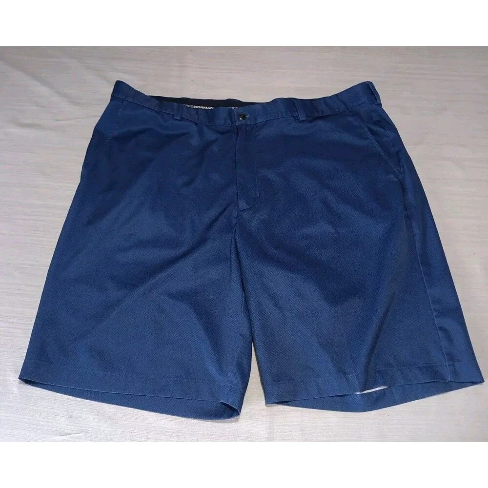 Greg Norman Men's Stretch Shorts Blue Size 40 4-Way Stretch